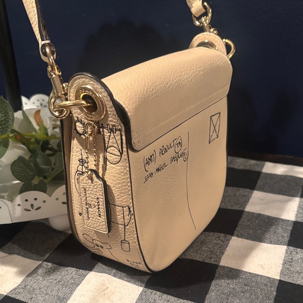Coach X Jean-Michel Basquiat Kleo Shoulder Bag 17 limited edition - Picture 6 of 11